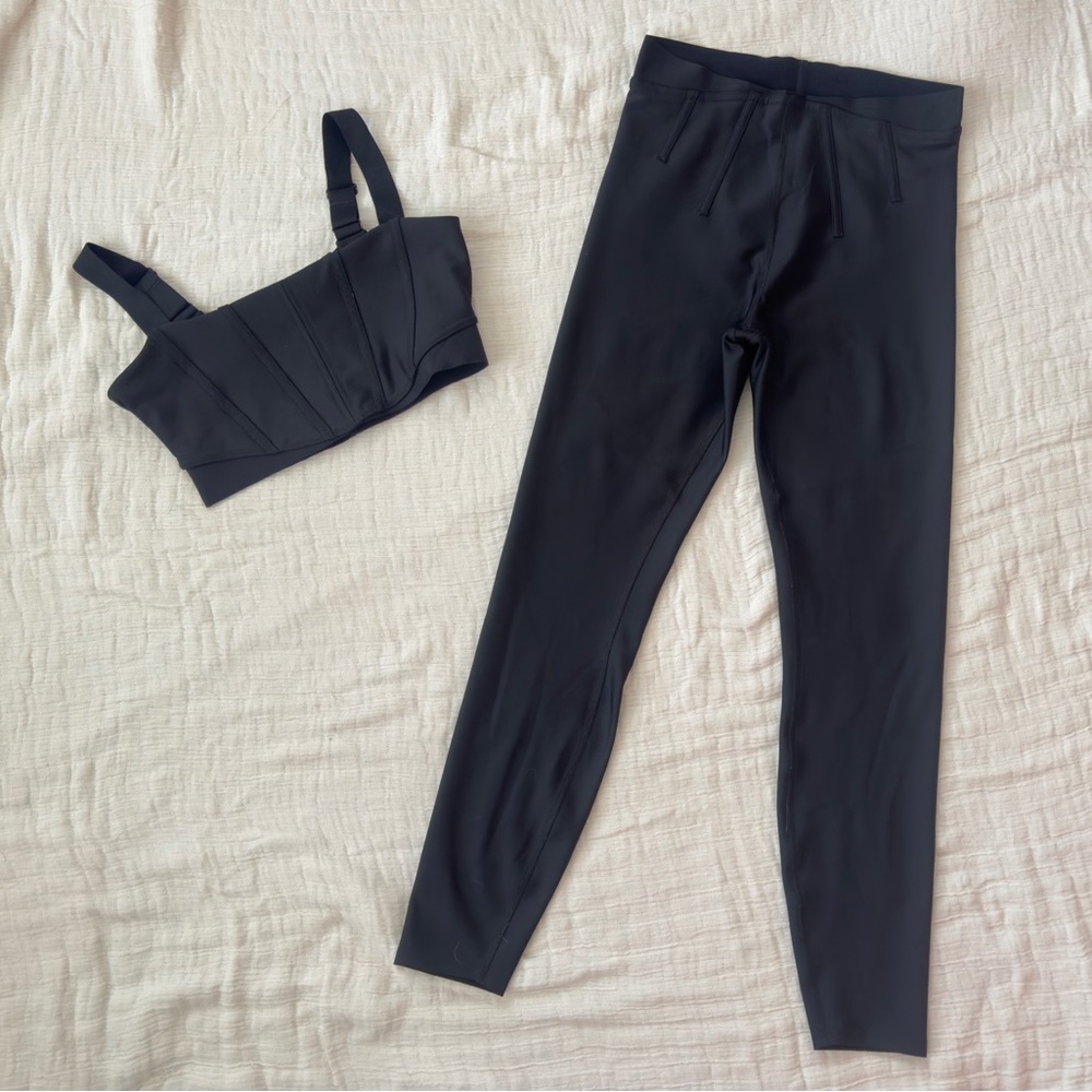 Black Two-Piece Activewear Set - image 1